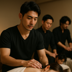 【“指先の気遣い”がプロを決める】女性に信頼されるタッチの基本3選  1. “触れる前の一言＋間”が施術の質を変える 	•	「始めますね」と声をかけて、1秒だけゆっくり間を空けるだけで安心感が倍増  2. 手の温度・速度・圧を常に“呼吸に合わせる” 	•	無理に動かさず、相手の呼吸に沿ってふれることで、体と心の緊張がゆるむ  3. 最後の手の“抜き方”で満足感を演出 	•	スッと離さず、ふわっと手を抜き、そっとタオルをかける所作が「また会いたい」を生む
