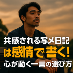 「共感される写メ日記」は感情で書く！
