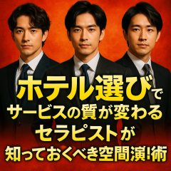 【照明・匂い・音まで計算せよ】セラピストが知るべき“場の力”とは