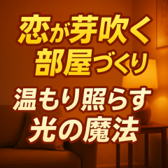 「恋が芽吹く部屋づくり：温かい光で生まれるリラックス空間」