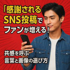 “感謝されるSNS投稿”でファンが増える！ 共感を呼ぶ言葉と画像の選び方 | 写メ日記×ツイートの一貫性アップ講座