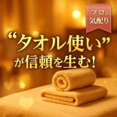 「この人、信頼できる」その一言はタオルで引き出せる